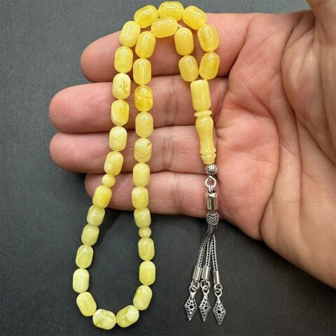 Kaliningrad Damla Kehribar Tespih 6.5*9.5 (mm)-4