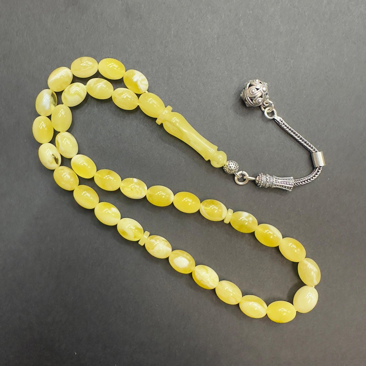 N.N Kaliningrad Damla Kehribar Beyzi Tespih 6*8 (mm)