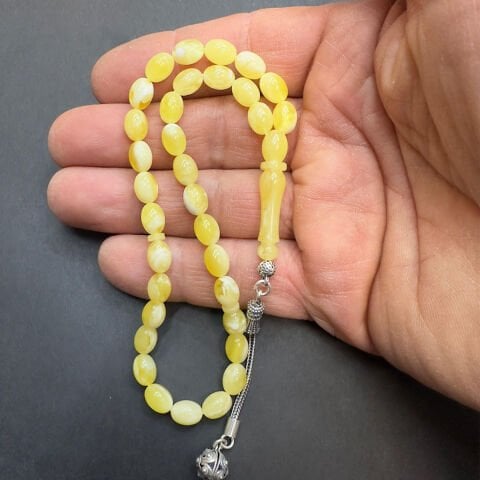 N.N Kaliningrad Damla Kehribar Beyzi Tespih 6*8 (mm)