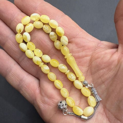 N.N Kaliningrad Damla Kehribar Beyzi Tespih 6*8 (mm)