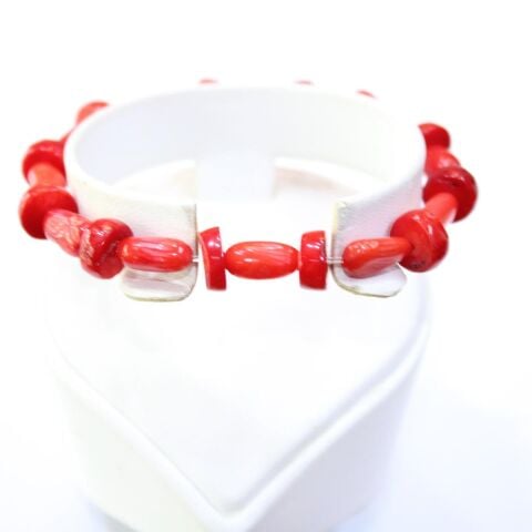 Kırmızı Mercan Bileklik Model-4