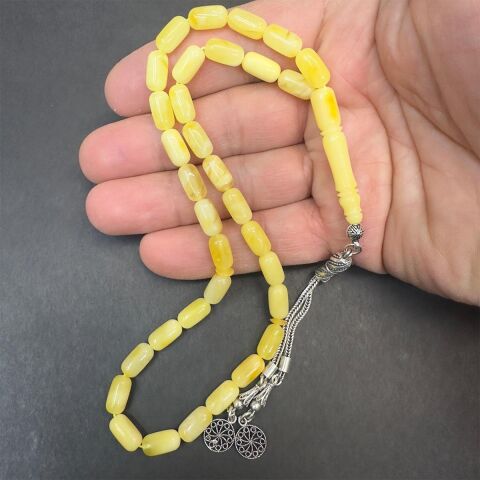 Kaliningrad Damla Kehribar Kapsül Tespih 6*10,5 (mm)