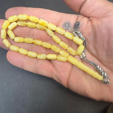 Kaliningrad Damla Kehribar Kapsül Tespih 6*10,5 (mm)