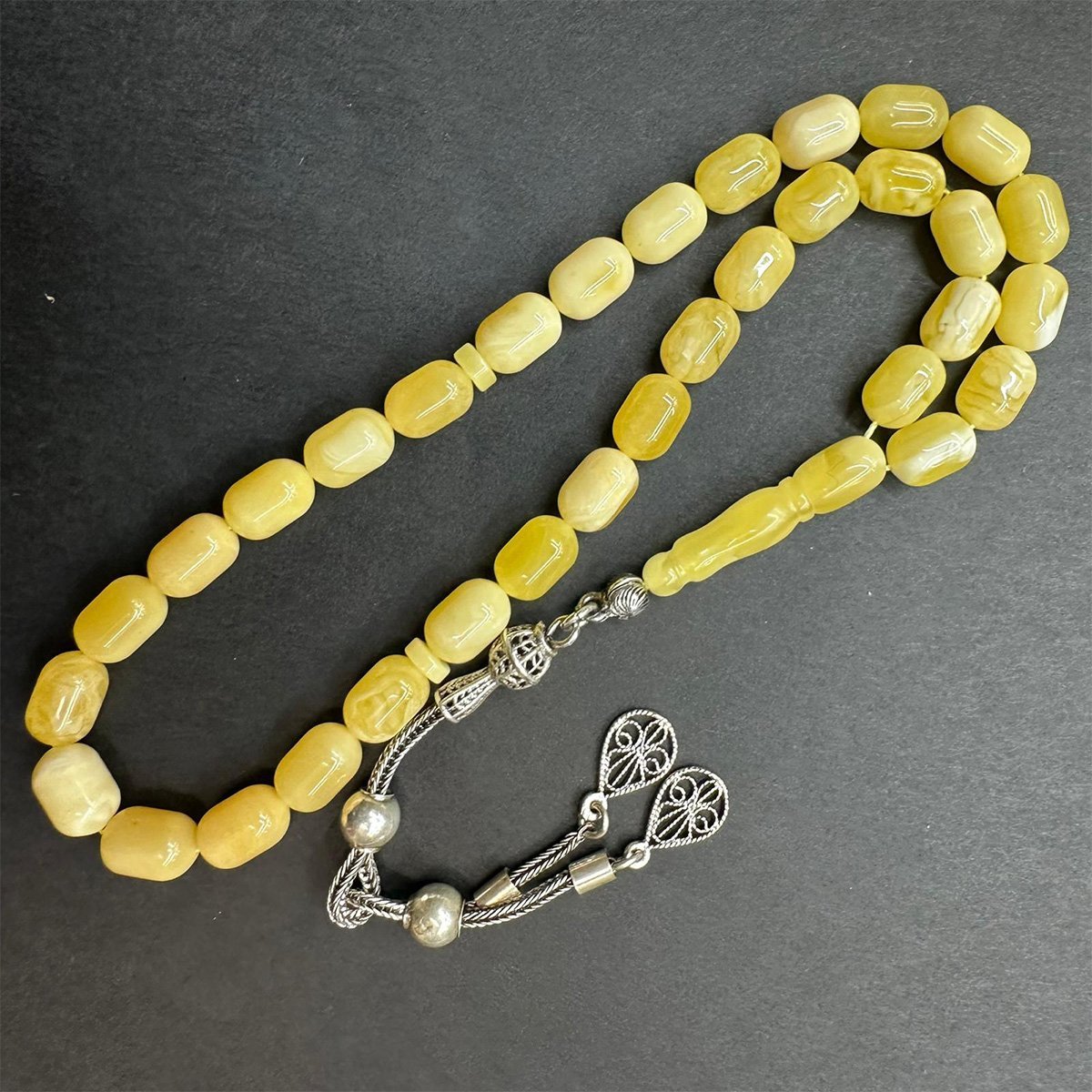 Kaliningrad Damla Kehribar Tespih 6.5*9.5 (mm)-5