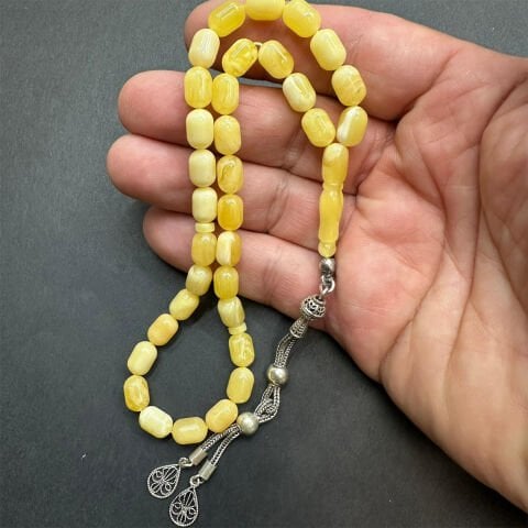 Kaliningrad Damla Kehribar Tespih 6.5*9.5 (mm)-5