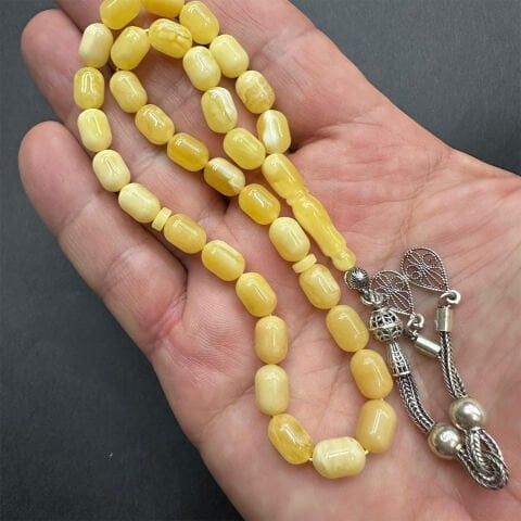 Kaliningrad Damla Kehribar Tespih 6.5*9.5 (mm)-5