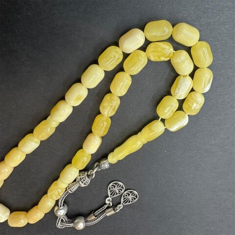 Kaliningrad Damla Kehribar Tespih 6.5*9.5 (mm)-5