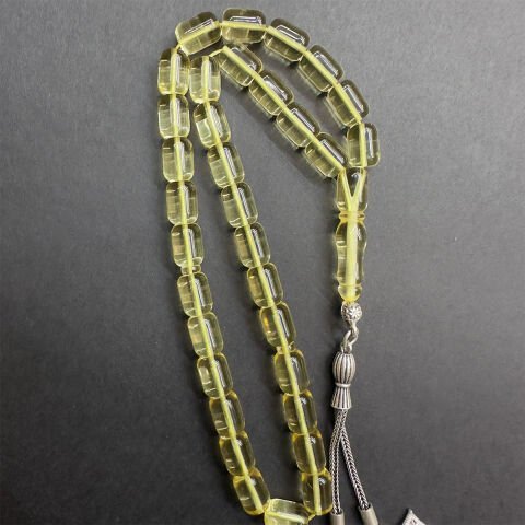 Şeffaf Kaliningrad Damla Kehribar Kapsül Tespih 6,5*9 (mm)