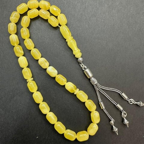 Kaliningrad Damla Kehribar Tespih 6.5*9.5 (mm)-6