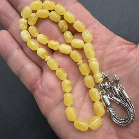 Kaliningrad Damla Kehribar Tespih 6.5*9.5 (mm)-6