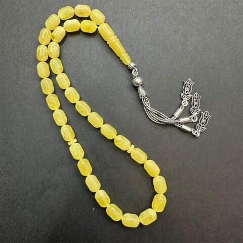 Kaliningrad Damla Kehribar Tespih 6.5*9.5 (mm)-7