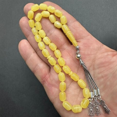 Kaliningrad Damla Kehribar Tespih 6.5*9.5 (mm)-7