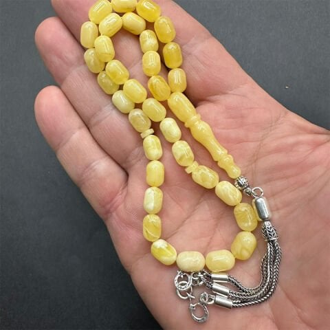 Kaliningrad Damla Kehribar Tespih 6.5*9.5 (mm)-8