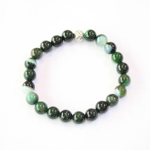 Yeşil Akik Doğaltaş Bileklik