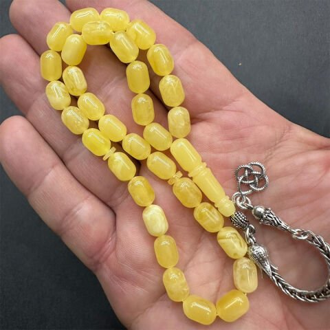 Kaliningrad Damla Kehribar Tespih 6.5*9.5 (mm)-9