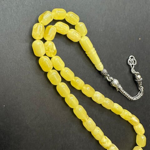 Kaliningrad Damla Kehribar Tespih 6.5*9.5 (mm)-9