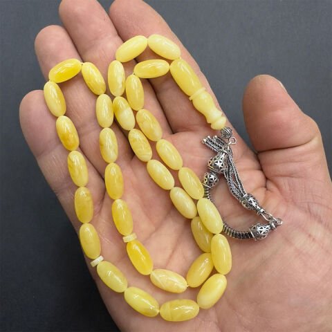 Kaliningrad Damla Kehribar Kapsül Tespih 7*14 (mm)