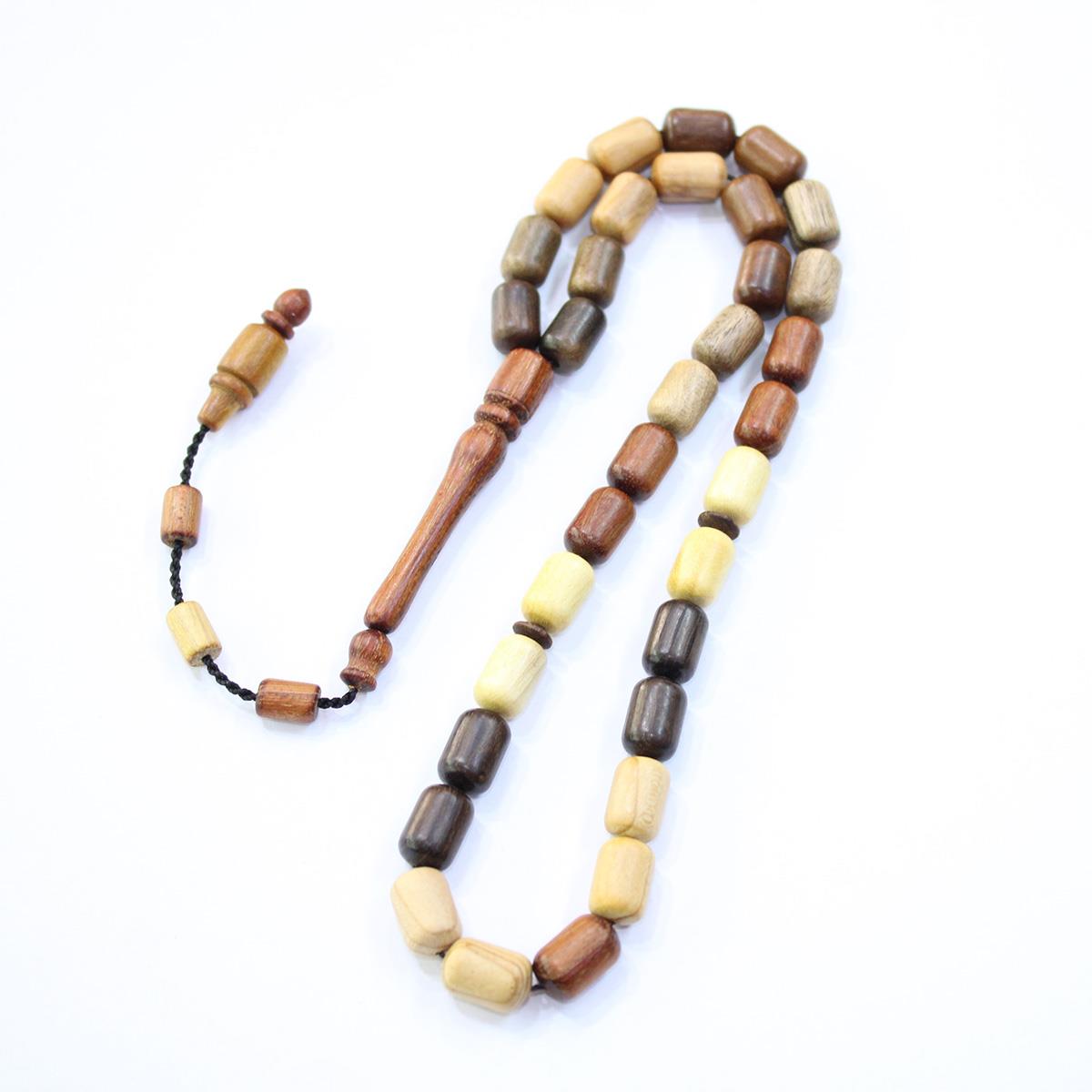 Yerli Atölye İşçiliği Karma Ağaç Tespih 8*12,3 (mm)