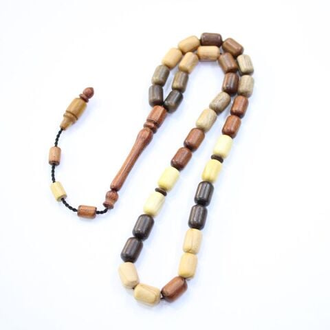 Yerli Atölye İşçiliği Karma Ağaç Tespih 8*12,3 (mm)