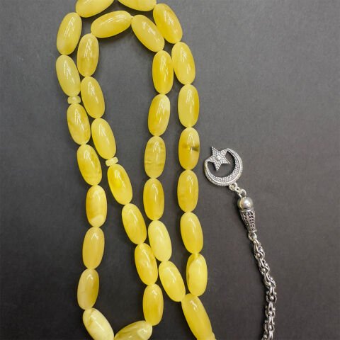 Kaliningrad Damla Kehribar Kapsül Tespih 7*14 (mm)-1