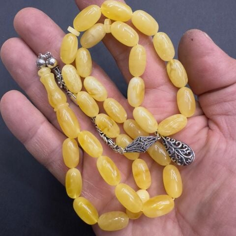 Kaliningrad Damla Kehribar Kapsül Tespih 8*14,5 (mm)