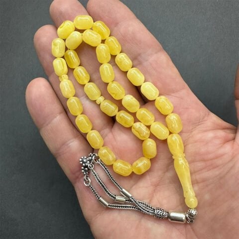 Kaliningrad Damla Kehribar Tespih 6.5*9.5 (mm)-11