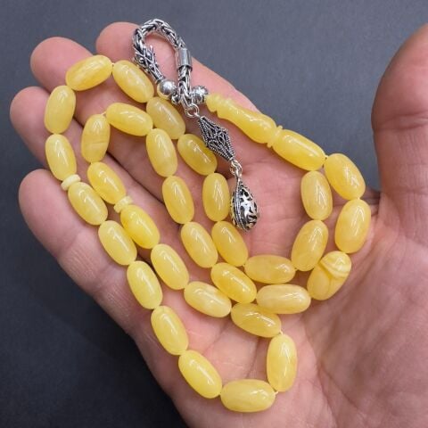 Kaliningrad Damla Kehribar Kapsül Tespih 8*14,5 (mm)-1