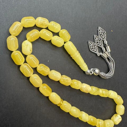 Kaliningrad Damla Kehribar Tespih 6.5*9.5 (mm)-12