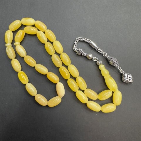 Kaliningrad Damla Kehribar Kapsül Tespih 8*14,5 (mm)-2