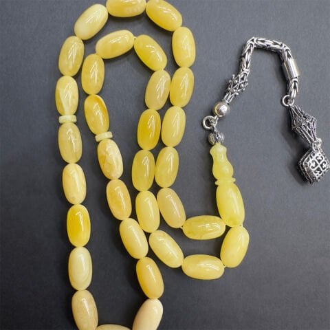 Kaliningrad Damla Kehribar Kapsül Tespih 8*14,5 (mm)-2