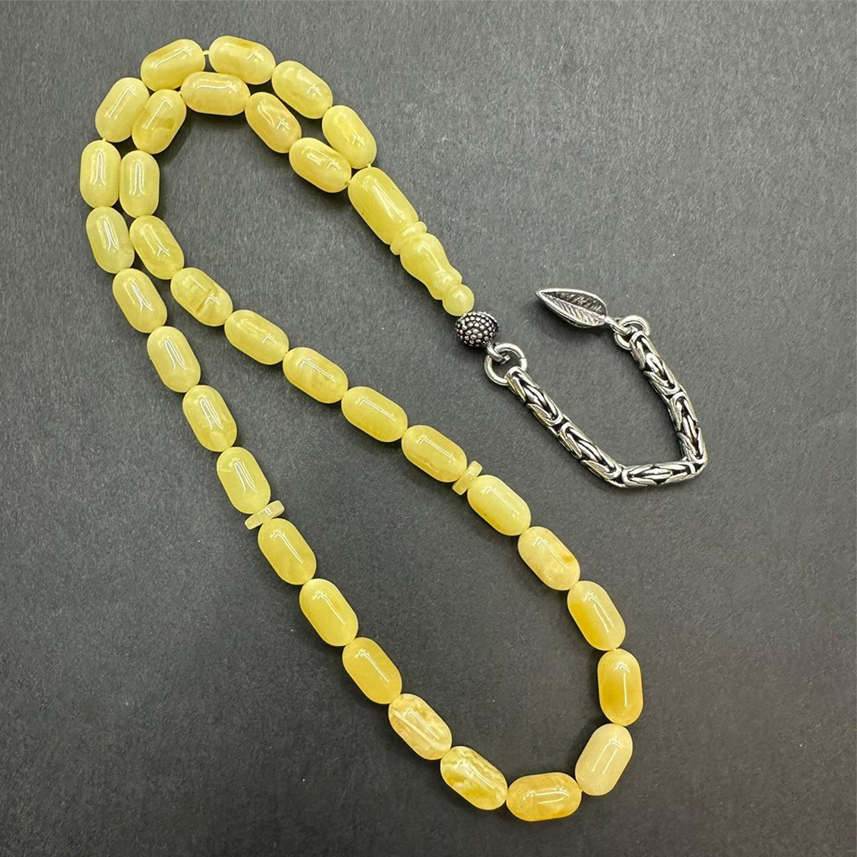 Kaliningrad Damla Kehribar Tespih 5*9 (mm) -1