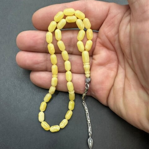 Kaliningrad Damla Kehribar Tespih 5*9 (mm) -1