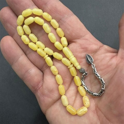 Kaliningrad Damla Kehribar Tespih 5*9 (mm) -1