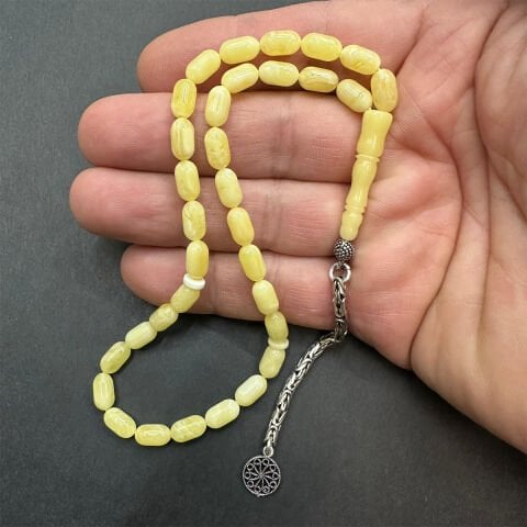 Kaliningrad Damla Kehribar Tespih 5*9 (mm) -2