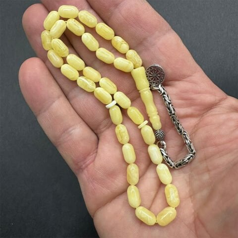 Kaliningrad Damla Kehribar Tespih 5*9 (mm) -2