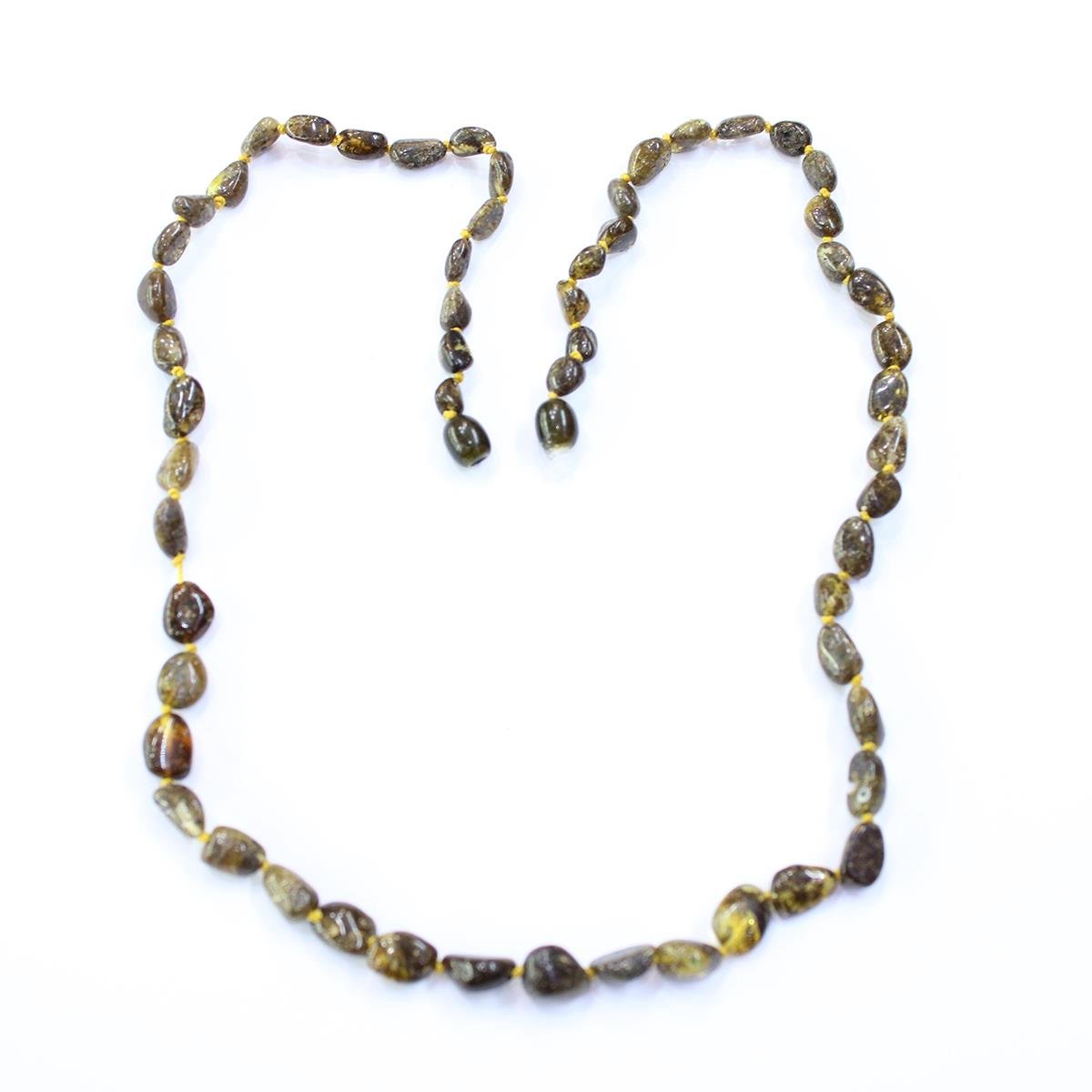 Yaprak Fosilli Ukrayna Damla Kehribar Kolye 14,1 (gr)