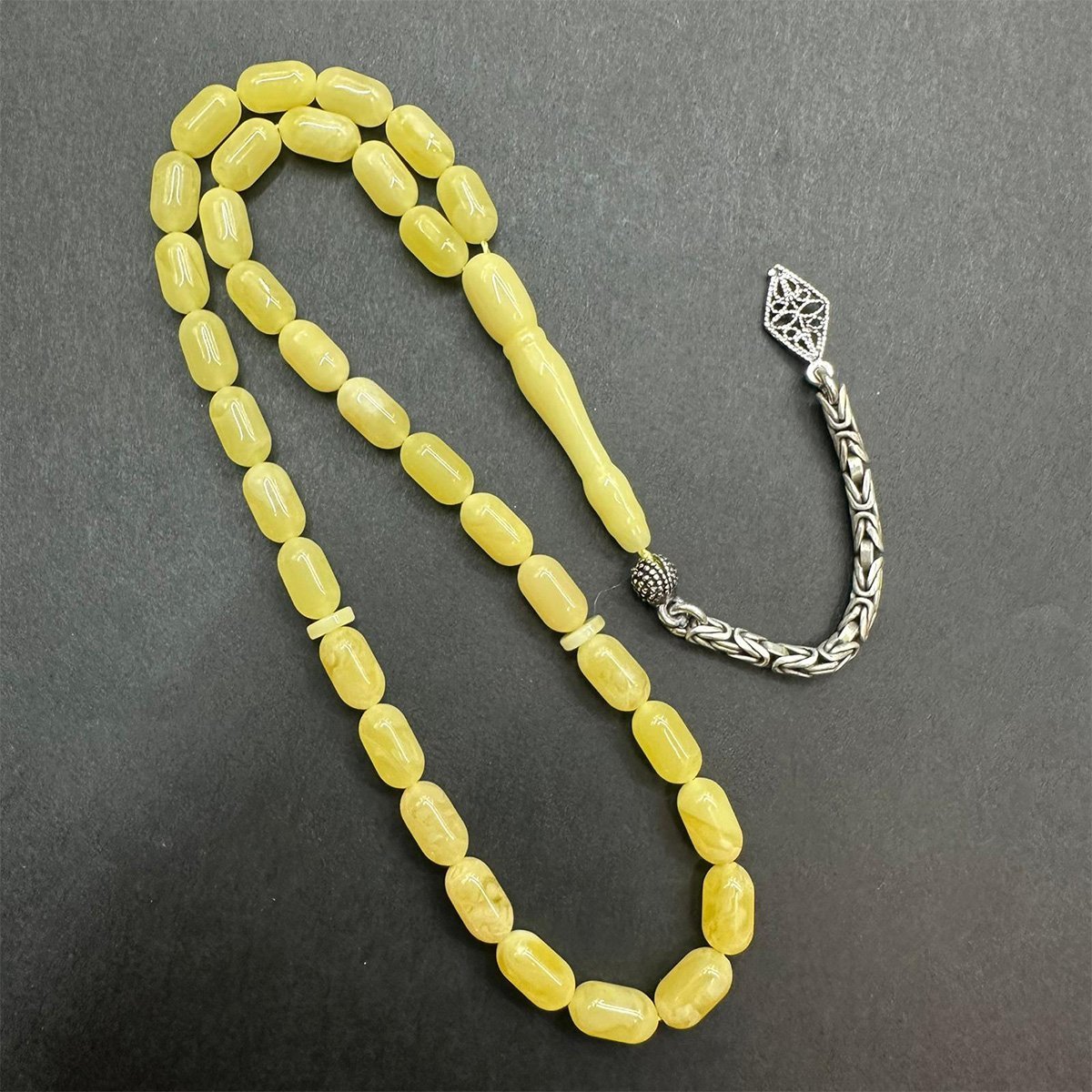 Kaliningrad Damla Kehribar Tespih 5*9 (mm) -3