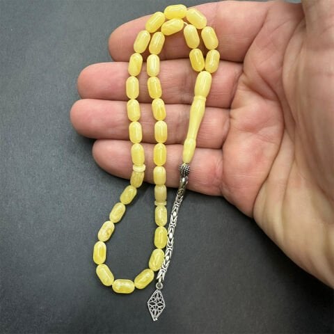 Kaliningrad Damla Kehribar Tespih 5*9 (mm) -3