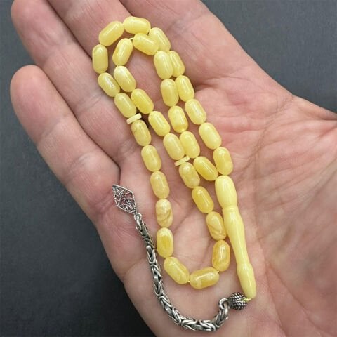 Kaliningrad Damla Kehribar Tespih 5*9 (mm) -3