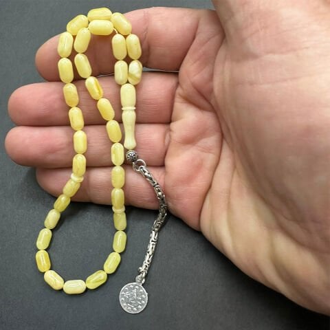 Kaliningrad Damla Kehribar Tespih 5*9 (mm) -4