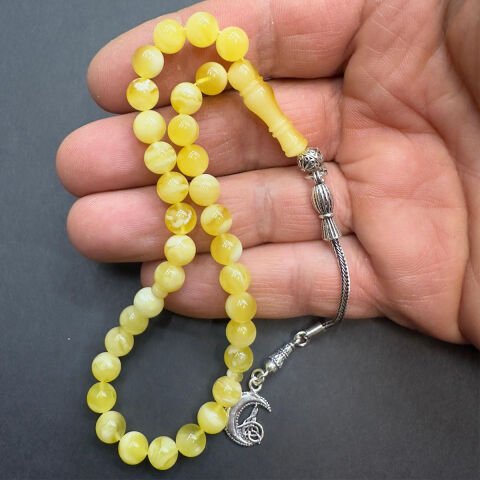 N.N Kaliningrad Damla Kehribar Küre Tespih 7 (mm)