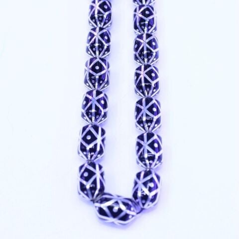 Nurullah Başar Usta İşçilikli Oltu Taşı Tespih 9*13 (mm)