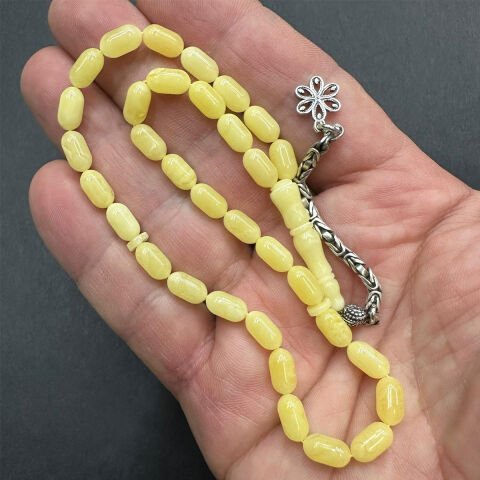 Kaliningrad Damla Kehribar Tespih 5*9 (mm) -5