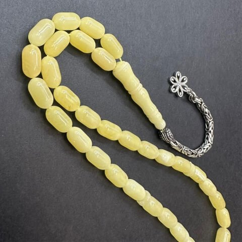 Kaliningrad Damla Kehribar Tespih 5*9 (mm) -5