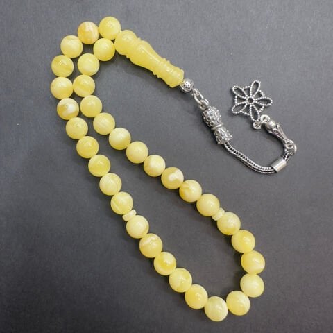 Akça Kaliningrad Damla Kehribar Küre Tespih 7 (mm)