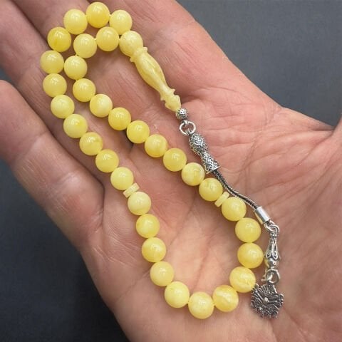 Kaliningrad Damla Kehribar Küre Tespih 7 (mm)