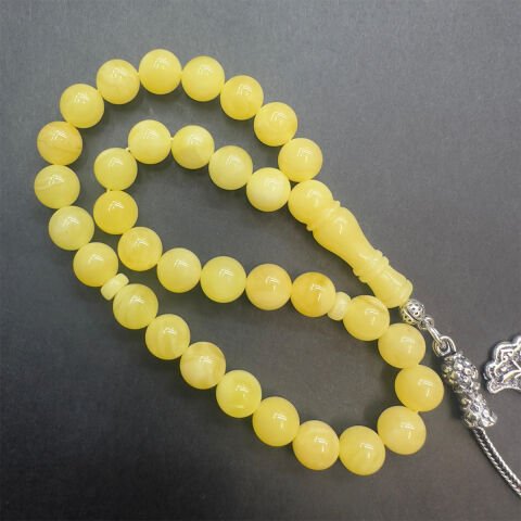 Kaliningrad Damla Kehribar Küre Tespih 7 (mm)-1