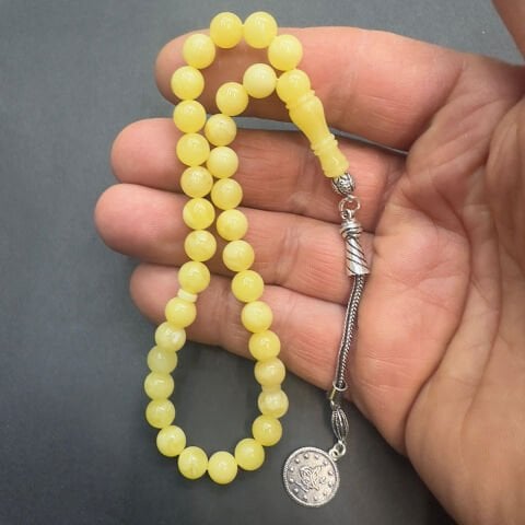 Kaliningrad Damla Kehribar Küre Tespih 7 (mm)-2