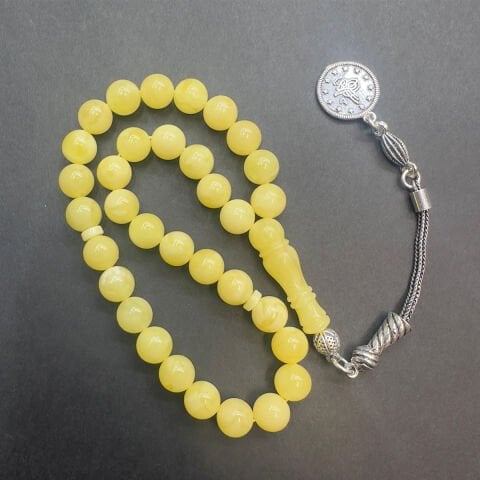 Kaliningrad Damla Kehribar Küre Tespih 7 (mm)-2