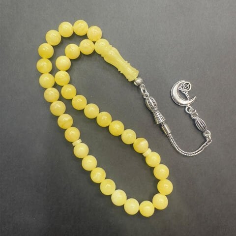 Kaliningrad Damla Kehribar Küre Tespih 7 (mm)-4